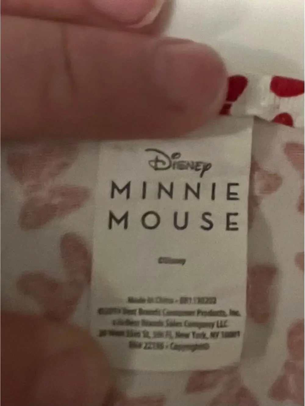 Minnie Mouse Apron Red Bows - Disney Mi. Or Mouse